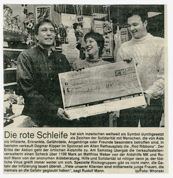 Artikel in den Iserlohner Nachrichten vom 21.10.1996