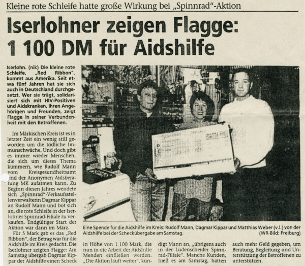 Artikel in der Westfälischen Rundschau vom 23.10.1996