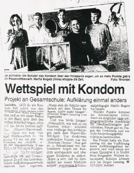 Artikel im Iserlohner Kreisanzeiger vom 15.06.1999