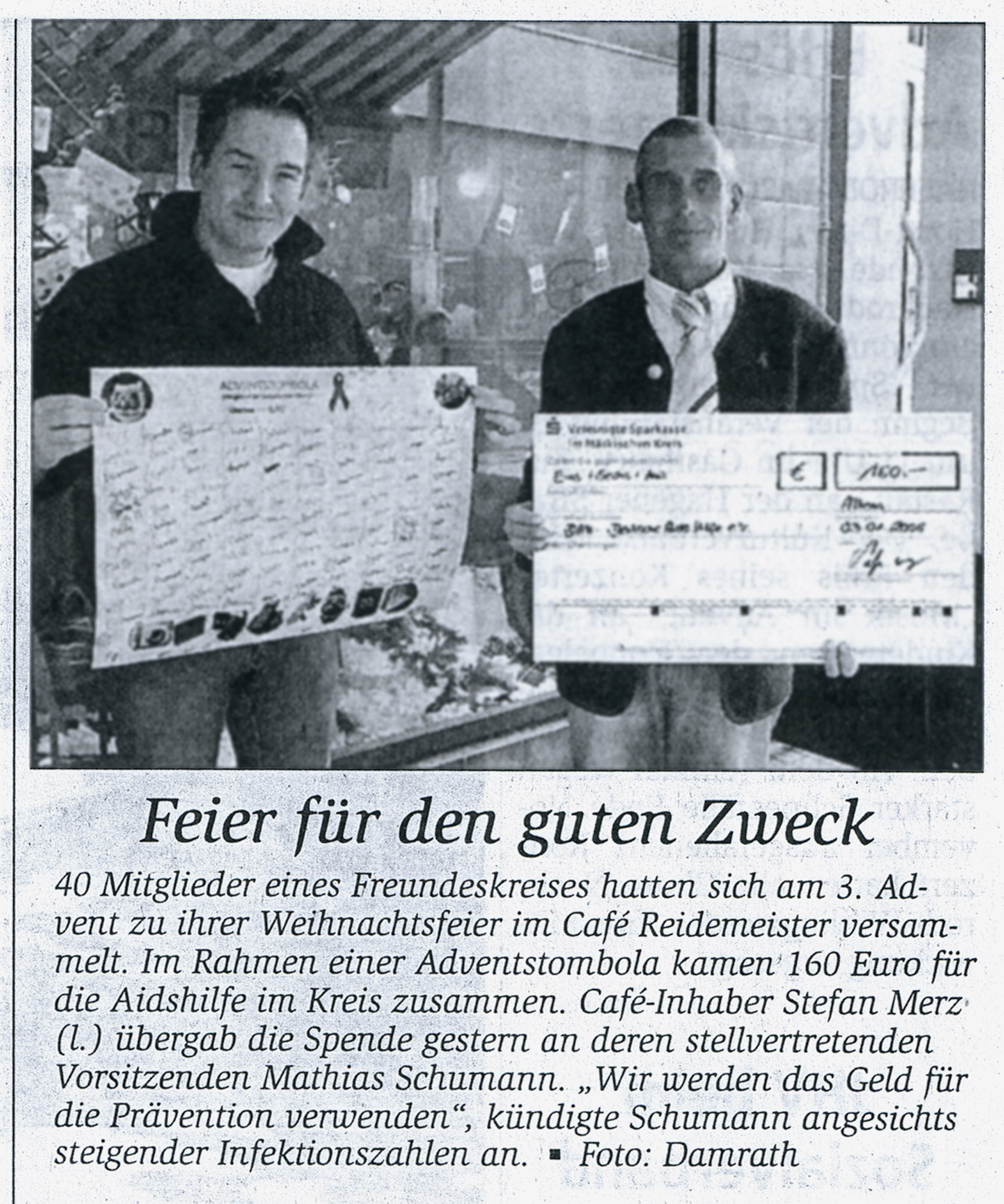Artikel im Altenaer Kreisblatt vom 04.01.2006
