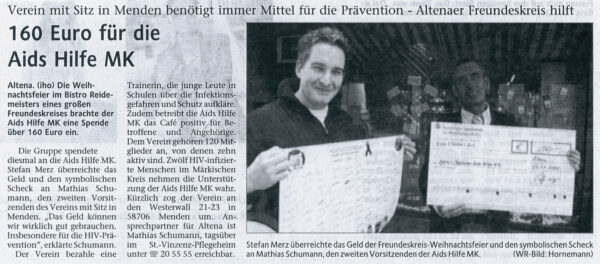 Artikel in der Westfälischen Rundschau vom 05.01.2006