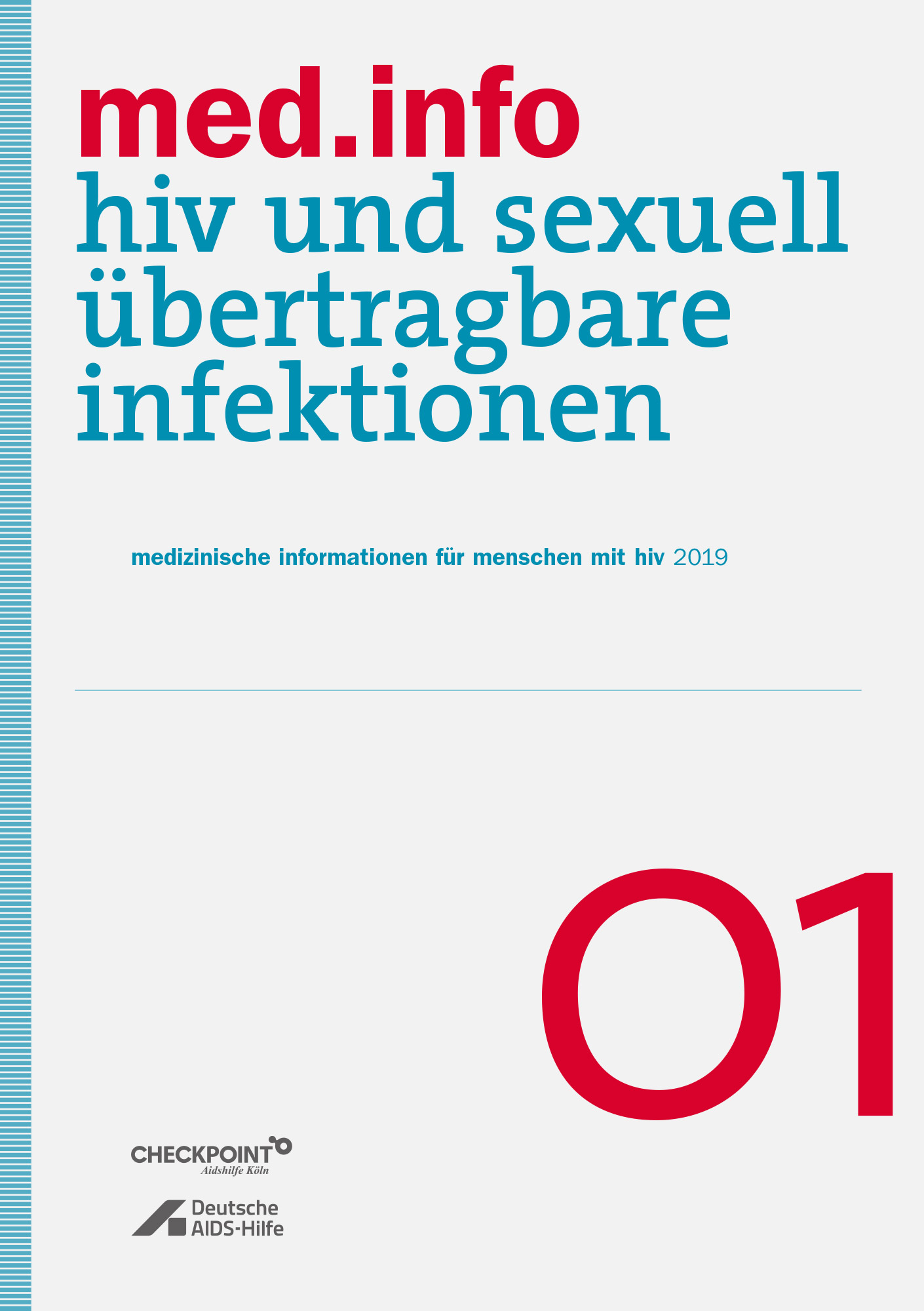 Titelseite der Broschüre "med.info - hiv und sexuell übertragbare infektionen"