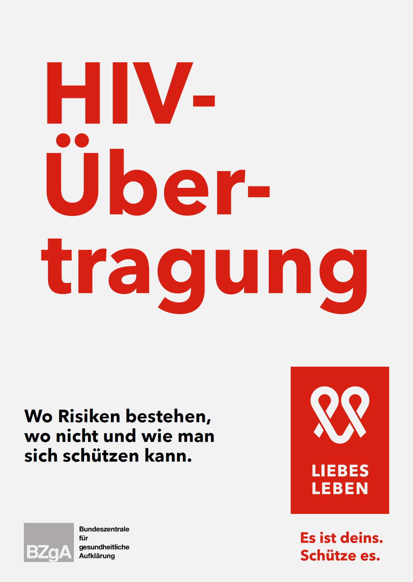 Titelseite der Broschüre "HIV-Übertragung"