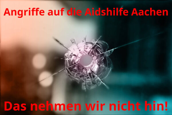 Protest gegen die Angriffe auf die Aidshilfe Aachen (Symbolbild)