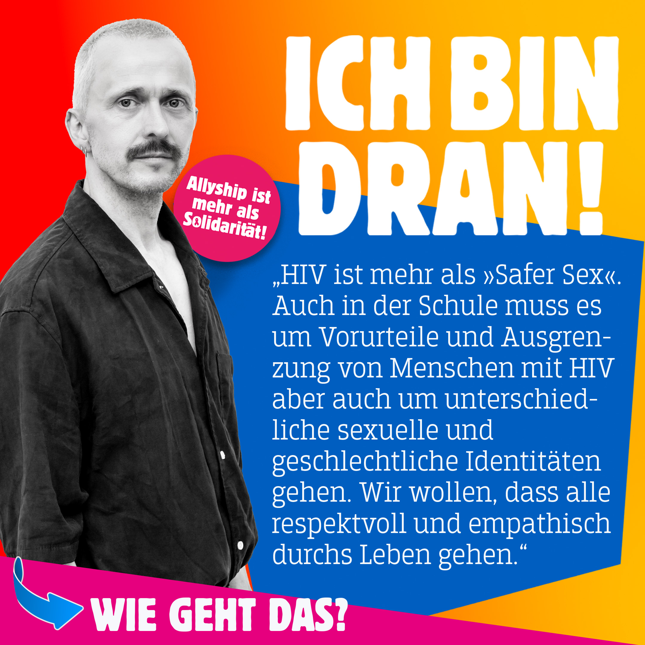 Thomas sagt: "HIV und AIDS mache ich zum Thema, weil das nicht nur in den Bio-Unterricht gehört."