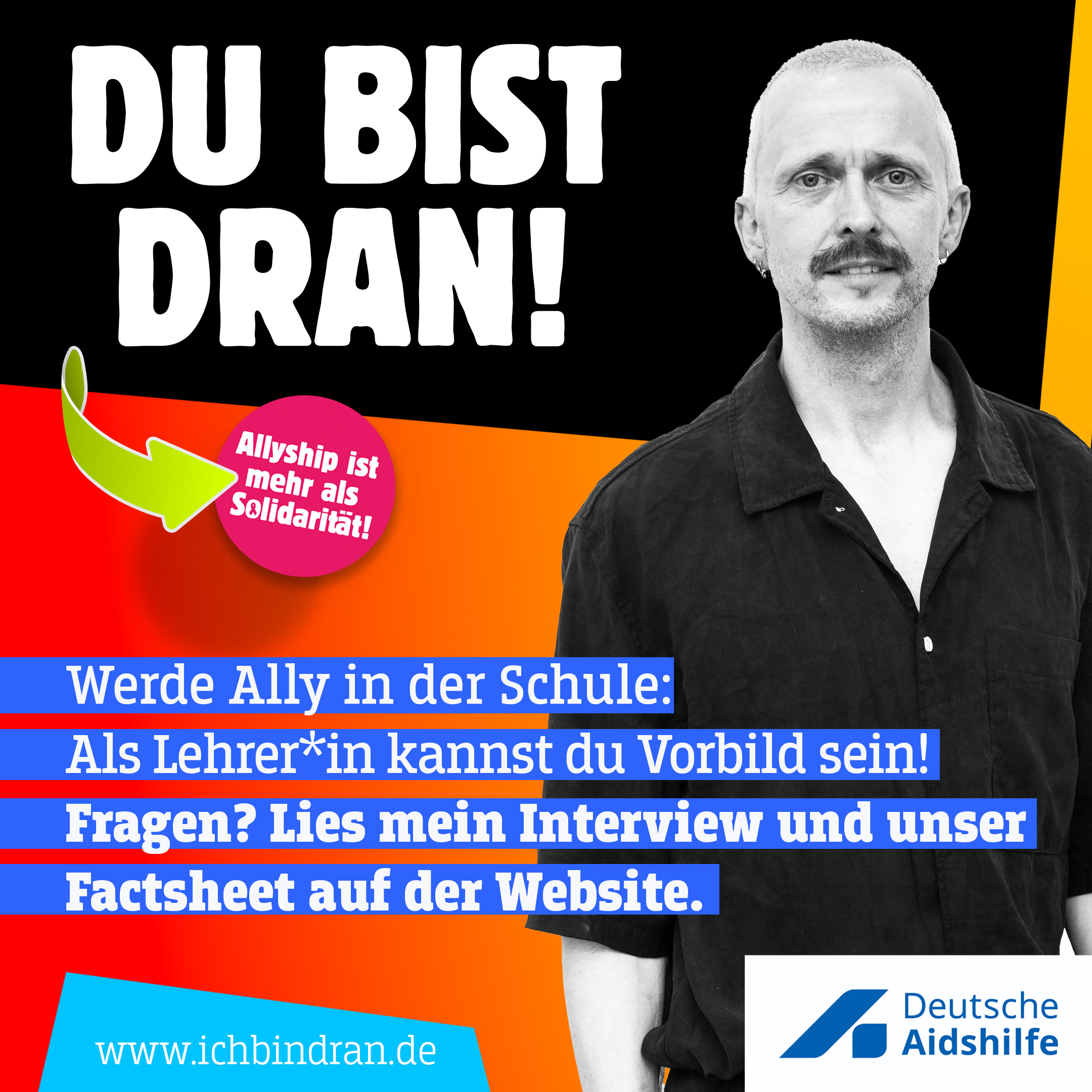 Thomas sagt: "HIV und AIDS mache ich zum Thema, weil das nicht nur in den Bio-Unterricht gehört."