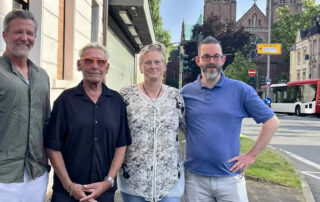 Der neue Vorstand der Aidshilfe im Märkischen Kreis: Matthias Weber, Mathias Schumann, Andrea Peuler-Kampe und Andreas Reiser (v.l.n.r.)