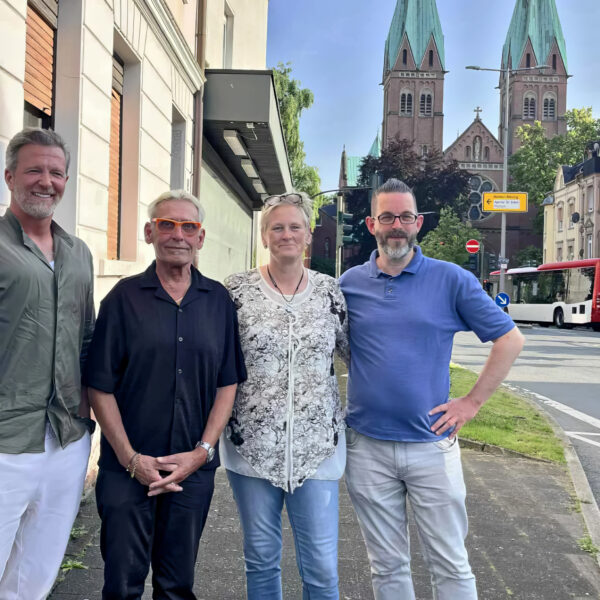 Der neue Vorstand der Aidshilfe im Märkischen Kreis: Matthias Weber, Mathias Schumann, Andrea Peuler-Kampe und Andreas Reiser (v.l.n.r.)